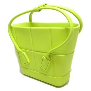 Bottega Veneta Rubber Handbag Yellow Lime Tote Arco